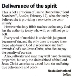 Deliverance of the Spirit