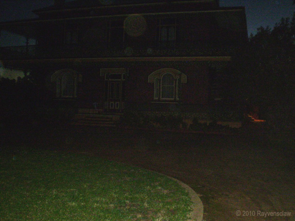 Orbs at front of house